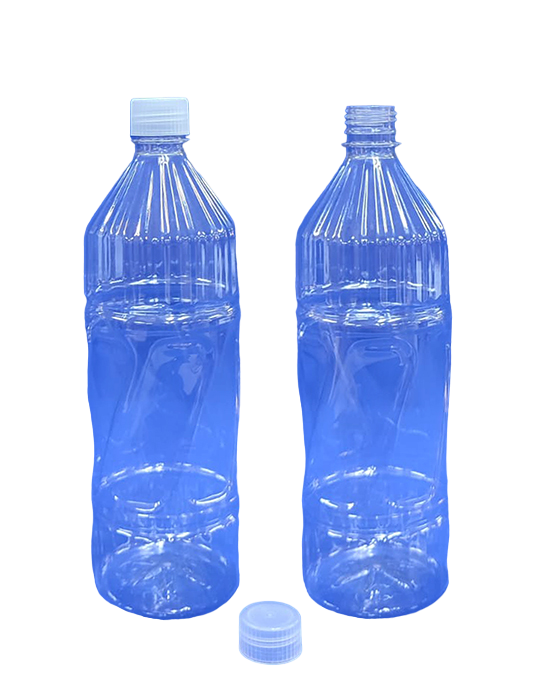 Botella PET 1 Litro Boca 280 Diamantada Transparente | Diseño Elegante