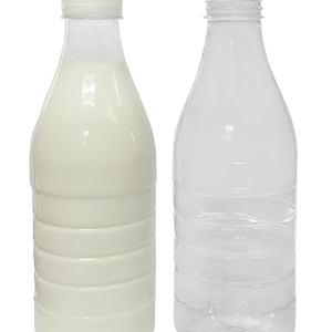Botella PET 1 Litro Boca 38 Redonda Leche Fresca sin Tapa | Ideal para Lácteos