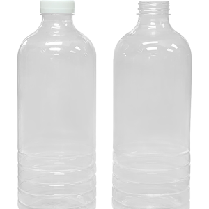 Botella PET 1.5 Litros Boca 38 Redonda Lisa con Raya sin Tapa | Uso Alimenticio