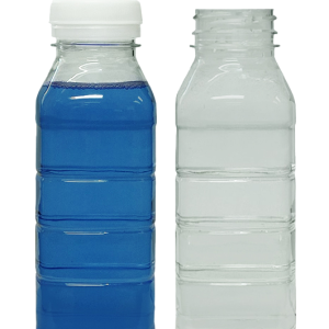 Botella PET 500 cc Boca 37 Redonda Lisa con Raya sin Tapa | Transparente