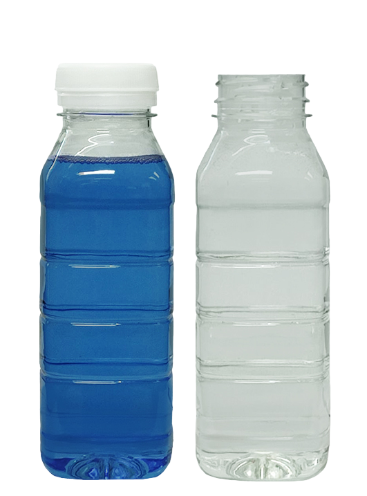 Botella PET 500 cc Boca 37 Redonda Lisa con Raya sin Tapa | Transparente