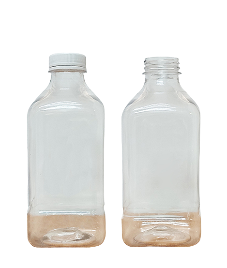 Botella PET 500 cc Boca 38 Cuadrada Jugo Natural de Fruta sin Tapa