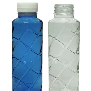Botella PET 380 cc Boca 37 Helicoidal Jugo Natural de Fruta sin Tapa
