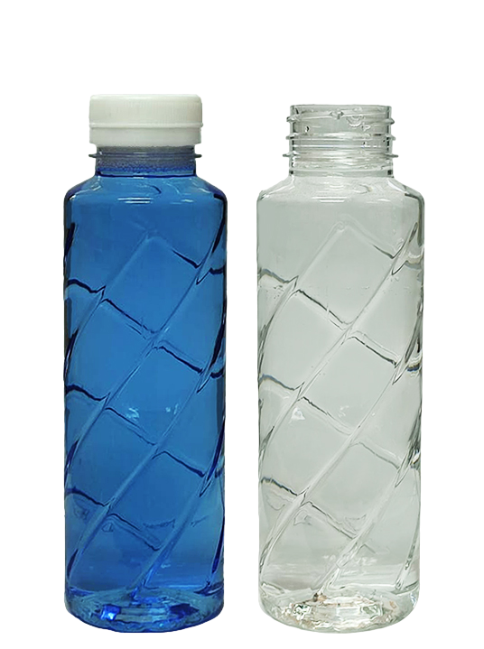 Botella PET 380 cc Boca 37 Helicoidal Jugo Natural de Fruta sin Tapa