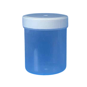 Pote 60cc PP Laboratorio y Muestras Transparente con Tapa Blanca (Autoclavable)