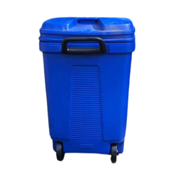 Basurero Tarro 120L Rectangular con Ruedas | Gran Capacidad