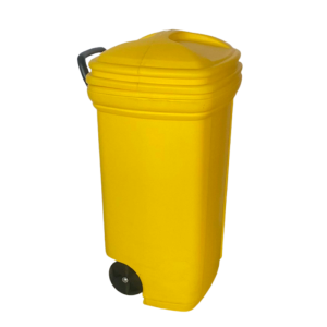 Basurero Tarro 120L Cuadrado con Ruedas | Versatilidad y Resistencia