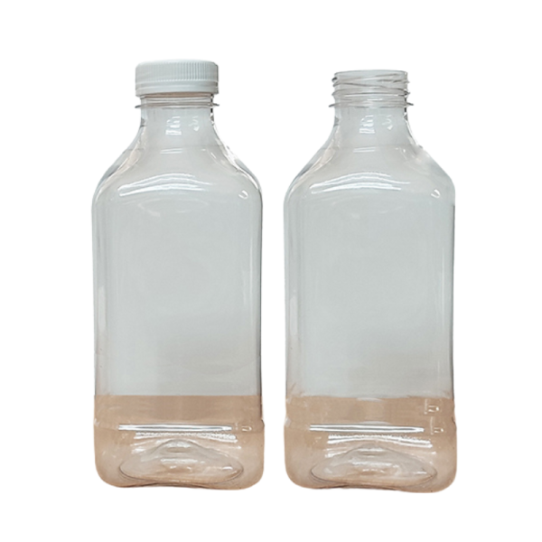 Botella PET 1L Boca 38 Cuadrada Jugo Natural de Fruta sin Tapa | Venta en Chile