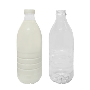 Botella PET 1.5L Boca 38 Redonda Leche sin Tapa | Ideal para Lácteos y Jugos