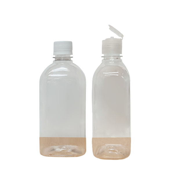 Botella PET 500cc Boca 280 Rectangular para Jabón sin Tapa | Envase de Limpieza