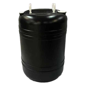 Bidón 60L Redondo Boca 2" y 3/4" Rosca Interna Negro | Resistente